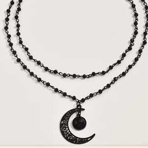Black necklace set New